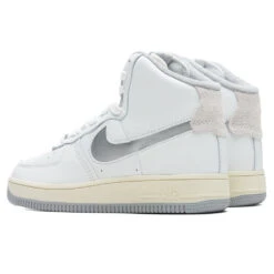 Nike Women's Air Force 1 Sculpt - Summit White/Silver/Coconut Milk -Fashion Clothing Store Nike Womens Air Force 1 Sculpt Summit White Silver Coconut Milk DC3590 101 12 28 2021 08copy