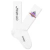 Alien Spray Socks - White/Red -Fashion Clothing Store Off White c o Virgil Abloh Alien Spray Socks White Red OMRA072F22KNI0010125 11 22 22 Feature JM VR