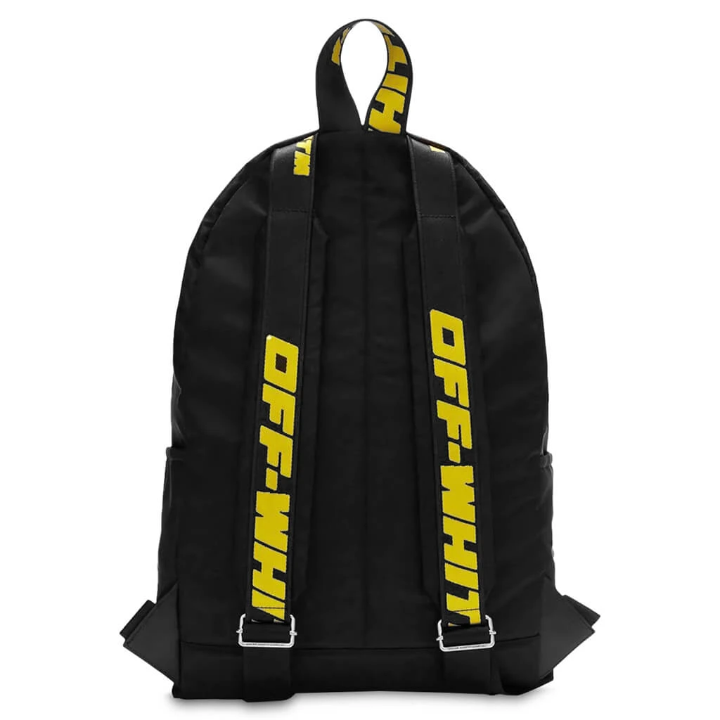 Arrow Nylon Backpack - Black/White 5 Arrow Nylon Backpack - Black/White - Image 3