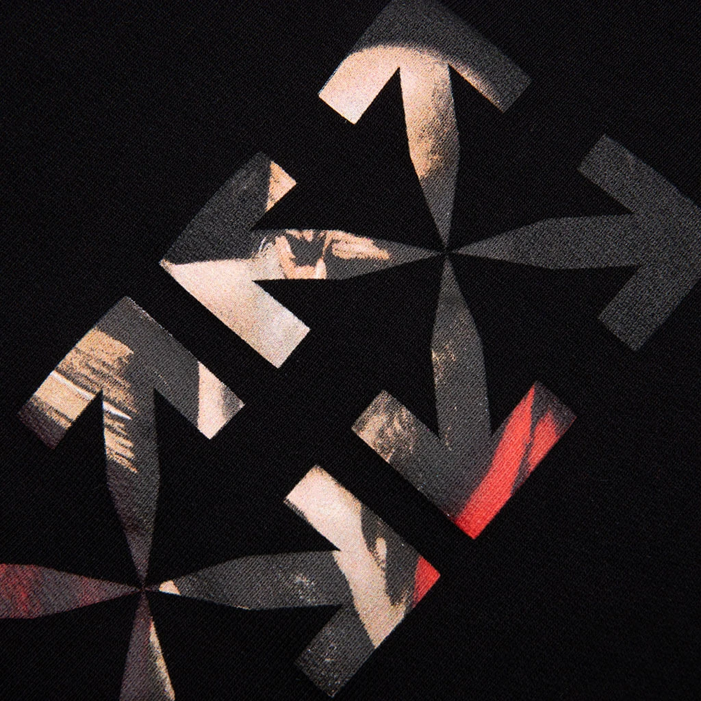 Caravaggio Paint Shorten Sweatpant - Black/White 6 Caravaggio Paint Shorten Sweatpant - Black/White - Image 4