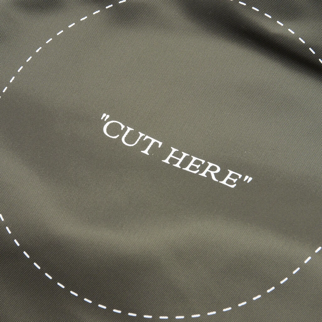 Cut Here Backpack - Green/White 6 Cut Here Backpack - Green/White - Image 4