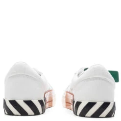 Low Vulcanized Canvas - White/Navy Blue -Fashion Clothing Store Off White c o Virgil Abloh Low Vulcanized Canvas White Navy Blue OMIA085C99FAB0010146 04 11 23 Feature VR 10