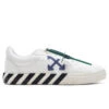 Low Vulcanized Canvas - White/Navy Blue -Fashion Clothing Store Off White c o Virgil Abloh Low Vulcanized Canvas White Navy Blue OMIA085C99FAB0010146 04 11 23 Feature VR