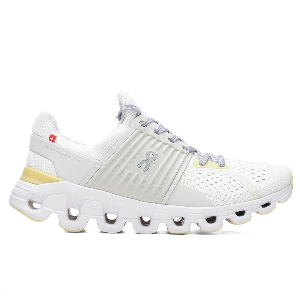 On Women's Cloudswift - White/Limelight 3 On Women's Cloudswift - White/Limelight