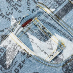 Pleasures Poppy Denim Pant - Blue -Fashion Clothing Store PLEASURES Poppy Denim Pant Blue P22SP019 BLUE 04 26 22 Feature 6