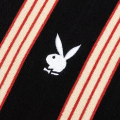 PLEASURES X Playboy Club Woven Cardigan Sweater - Black -Fashion Clothing Store PLEASURES x Playboy Club Woven Cardigan Sweater Black P21PB004 BLACK 03 04 2022 01 4