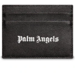 Palm Angels Card Holder Caviar - Black/White