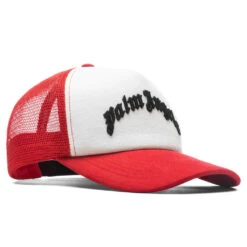 Palm Angels Curved Logo Mesh Cap - Red/Black 8 Palm Angels Curved Logo Mesh Cap - Red/Black -Fashion Clothing Store Palm Angels Curved Logo Mesh Cap Red Black PMLB068F22FAB001 2510 02 03 23 Feature JP 4