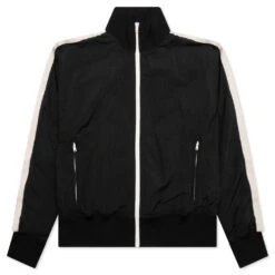 Palm Angels Curved Logo WR Track Jacket - Black/White