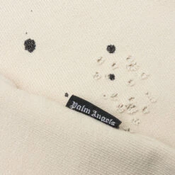 Palm Angels GD Glittered Logo Sweatpants - Off White -Fashion Clothing Store Palm Angels GD Glittered Logo Sweatpants Off White PMCH011F22FLE0030310 11 11 22 Feature JP 6