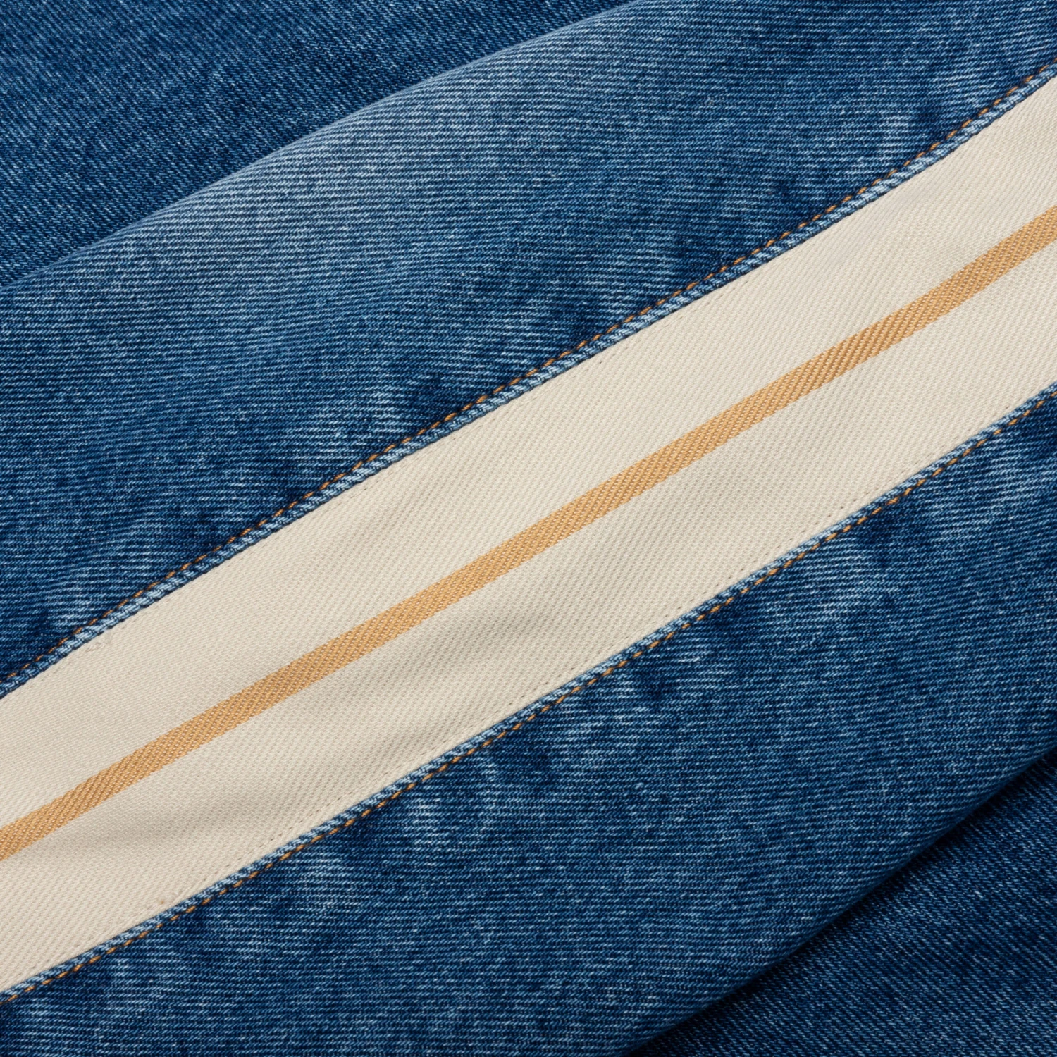 Palm Angels Indigo Track Denim Jacket - Light Blue 6 Palm Angels Indigo Track Denim Jacket - Light Blue - Image 4