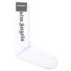 Palm Angels NS Logo Socks - White/Black 2 Palm Angels NS Logo Socks - White/Black -Fashion Clothing Store Palm Angels NS Logo Socks White Black PMRA001R21FAB0040110 12 05 2020 01