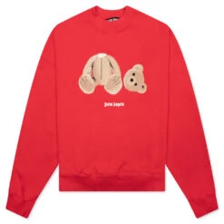 Palm Angels PA Bear Crew - Red/Brown