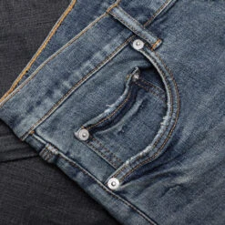 P001 - Mid Indigo Black Color Coated Gradient -Fashion Clothing Store Purple Brand P001 Mid Indigo Black Color Coated Gradient P001 IBCG223 04 02 23 Feature VR 7