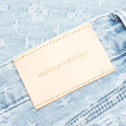 P001 - Light Indigo Bleach Jaquard Monogram -Fashion Clothing Store Purple Denim P001 Light Indigo Bleach P001 LIBJ222 06 01 22 Feature JORDAN 6