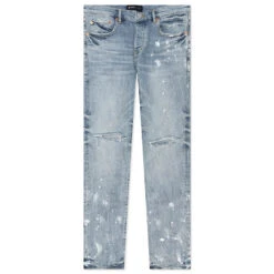 P001 - Light Indigo Knee Slit