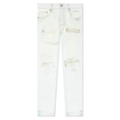 P001 - Super Light Indigo Distress