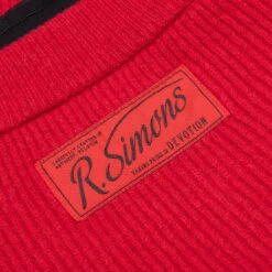 Raf Simons Big Ribbed Knit Cardigan With Fabric Lining - Red -Fashion Clothing Store Raf Simons Big Ribbed Knit Cardigan With Fabric Lining Red 212 844 50002 0030 12 11 2021 01 6