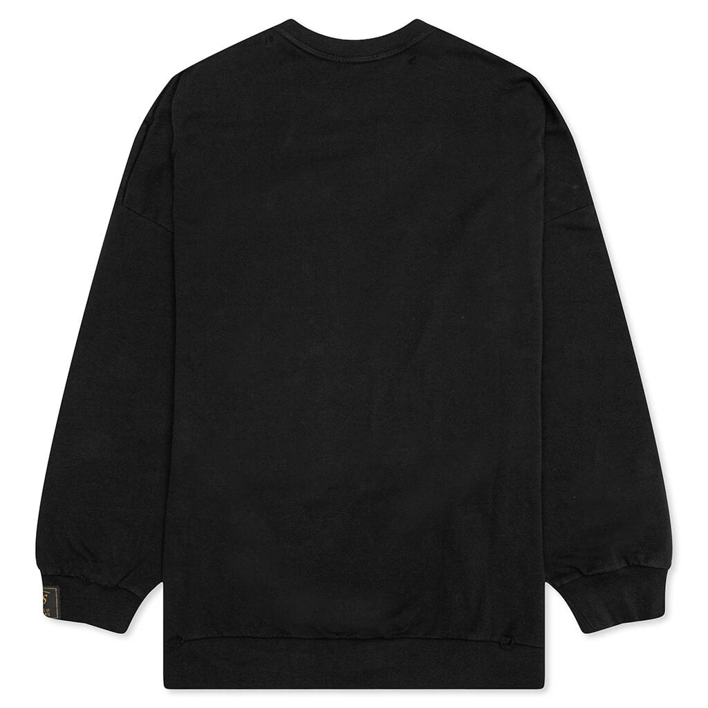 Raf Simons Destroyed Crewneck Sweater Grimcrawler - Black 4 Raf Simons Destroyed Crewneck Sweater Grimcrawler - Black - Image 2
