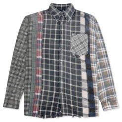 Rebuild By Flannel Shirt 7 Cuts Shirt / Reflection - Asphalt/Blue