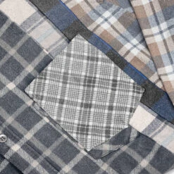 Rebuild By Flannel Shirt 7 Cuts Shirt / Reflection - Asphalt/Blue 9 Rebuild By Flannel Shirt 7 Cuts Shirt / Reflection - Asphalt/Blue -Fashion Clothing Store Rebuild by Needles Flannel Shirt 7 Cuts Shirt Reflection Asphalt Blue LQ305 MLT MD 004 12 05 22 Feature JM 6