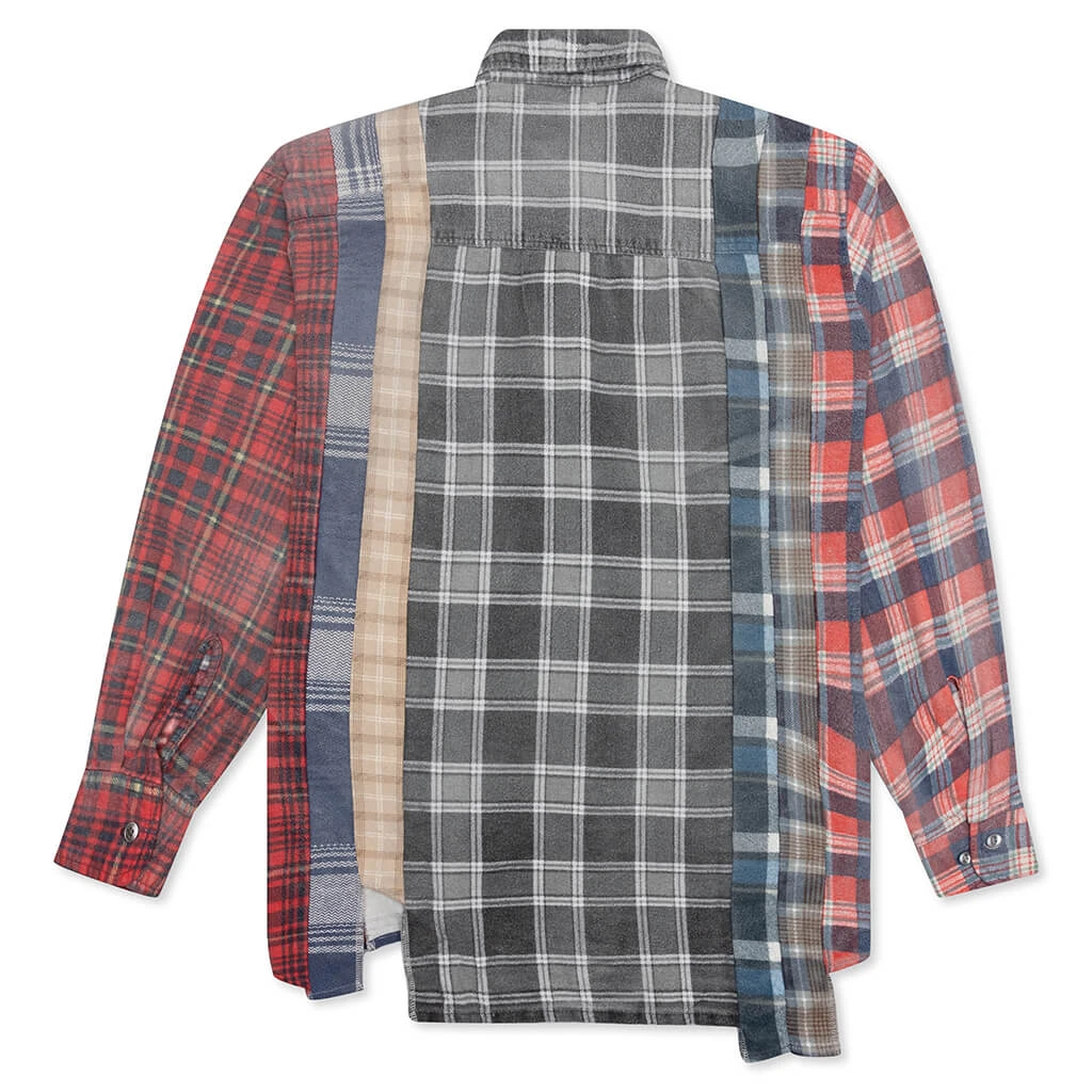 Rebuild By Flannel Shirt 7 Cuts Shirt / Reflection - Triple Grey 4 Rebuild By Flannel Shirt 7 Cuts Shirt / Reflection - Triple Grey - Image 2