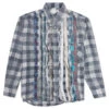 Rebuild Flannel Ribbon Shirt Reflection - Sand/Metal -Fashion Clothing Store Rebuild by Needles Flannel Shirt Ribbon Shirt Reflection Sand Metal LQ311 MLT MD 001 12 05 22 Feature DV MG MG