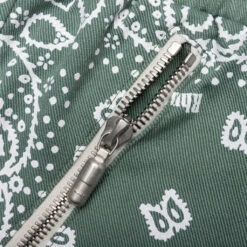 Rhude Bandana Shorts - Sage -Fashion Clothing Store Rhude Bandana Shorts Sage RHSS23SH460094810241 05 10 23 Feature DV 6