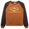 Rhude Black Hills L/S Raglan Sweatshirt - Camel/Black -Fashion Clothing Store Rhude Black Hills L S Raglan Sweatshirt Camel Black RHPF23TT010126921692 09 27 23 Feature JP