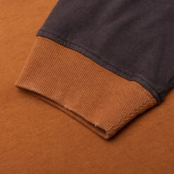 Rhude Black Hills L/S Raglan Sweatshirt - Camel/Black -Fashion Clothing Store Rhude Black Hills L S Raglan Sweatshirt Camel Black RHPF23TT010126921692 09 27 23 Feature JP 7