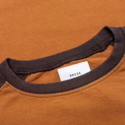 Rhude Black Hills L/S Raglan Sweatshirt - Camel/Black -Fashion Clothing Store Rhude Black Hills L S Raglan Sweatshirt Camel Black RHPF23TT010126921692 09 27 23 Feature JP 8