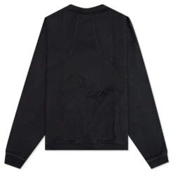 Rhude Crewneck - Vintage Black -Fashion Clothing Store Rhude Crewneck Vintage Black RHFW22SW050126100610 09 09 22 Feature DV 7