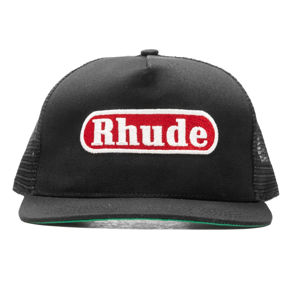 Rhude Pit Stop Trucker - Black 3 Rhude Pit Stop Trucker - Black