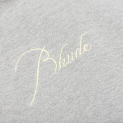 Rhude Quarter Zip - Heather Grey -Fashion Clothing Store Rhude Quarter Zip Heather Grey RHSS22SW110121420142 04 01 22 Feature 4
