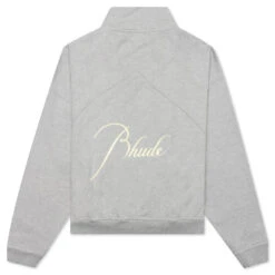 Rhude Quarter Zip - Heather Grey -Fashion Clothing Store Rhude Quarter Zip Heather Grey RHSS22SW110121420142 04 01 22 Feature 5