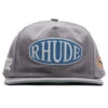 Rhude Rally Washed Canvas Hat - Elephant -Fashion Clothing Store Rhude Rally Washed Canvas Hat Elephant RHPF23HA120126711671 09 25 23 Feature VR