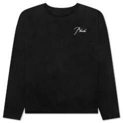 Rhude Reverse L/S Tee - Black