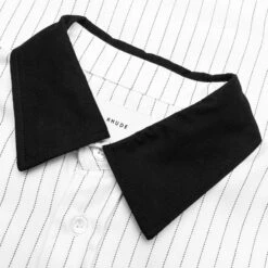 Rhude Twill Stripe Mechanic Shirt - White/Black -Fashion Clothing Store Rhude Twill Stripe Mechanic Shirt White Black RHPF23SR081721280128 09 27 23 Feature JP 6