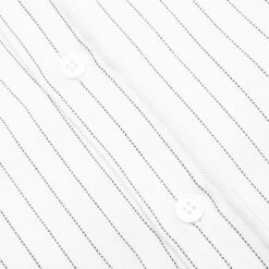 Rhude Twill Stripe Mechanic Shirt - White/Black -Fashion Clothing Store Rhude Twill Stripe Mechanic Shirt White Black RHPF23SR081721280128 09 27 23 Feature JP 8