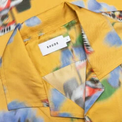 Rhude Yellow Loix Silk Shirt - Yellow/Multi -Fashion Clothing Store Rhude Yellow Loix Silk Shirt Yellow Multi RHPS23SR080921961196 03 23 23 Feature VR 9