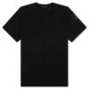 Helmut Lang Rib Knit Logo Tee - Black