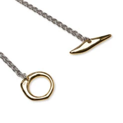 Tom Wood Robin Chain Duo - 925 Sterling Silver/9K Gold -Fashion Clothing Store Robin Chain Duo 925 Sterling Silver 9K Gold NSSG080NA01S925 9K 19 08 30 23 Feature KN 3