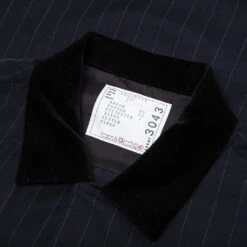 Sacai Chalk Stripe Shirt - Navy 8 Sacai Chalk Stripe Shirt - Navy -Fashion Clothing Store Sacai Chalk Stripe Shirt Navy 23 03043M 04 08 23 Feature KN 6