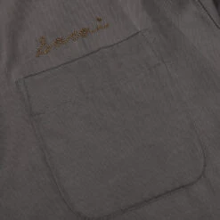 Sacai Cotton Twill Bowling Shirt - Grey -Fashion Clothing Store Sacai Cotton Twill Bowling Shirt Grey 22 02855M 09 11 22 Feature DV 3