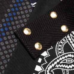 Sacai Hank Willis Thomas Patchwork Tote - Black/Navy -Fashion Clothing Store Sacai Hank Willis Thomas Patchwork Tote Black Navy 21 0192S 023 02 11 2021 01 10