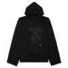 Script Embroidered Hoodie - Black -Fashion Clothing Store Script Embroidered Hoodie Black HTG230355 BLK 09 24 23 Feature VR