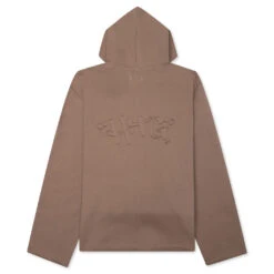 Script Embroidered Hoodie - Light Brown 10 Script Embroidered Hoodie - Light Brown -Fashion Clothing Store Script Embroidered Hoodie Light Brown HTG230355 LTBRN 09 24 23 Feature VR 10