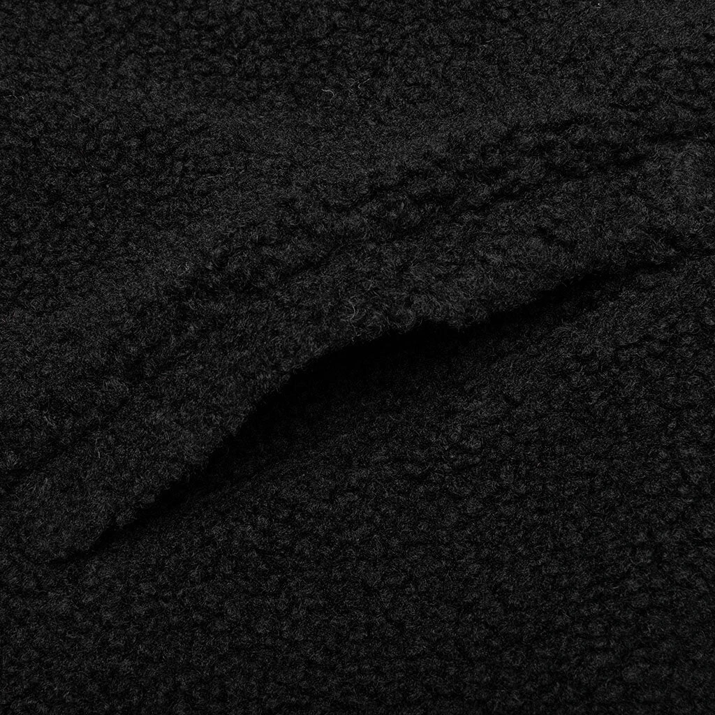Script Sherpa Pullover - Black 7 Script Sherpa Pullover - Black - Image 5