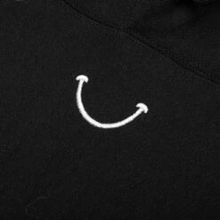 Smile Hoodie - Black -Fashion Clothing Store Smile Hoodie Black RE CO BK 00 00 245 10 13 23 Feature KN 8