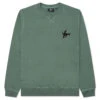 Snaked By A Horse Crewneck Sweatshirt - Pine Green -Fashion Clothing Store Snaked by a Horse Crewneck Sweatshirt Pine Green 50216 09 23 23 Feature KN